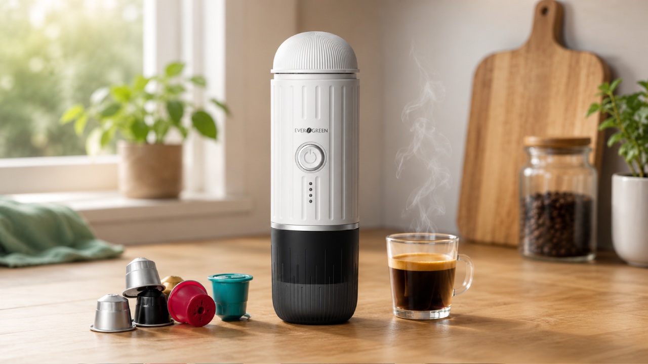 capsules compatibles cafetière portable Evergreen